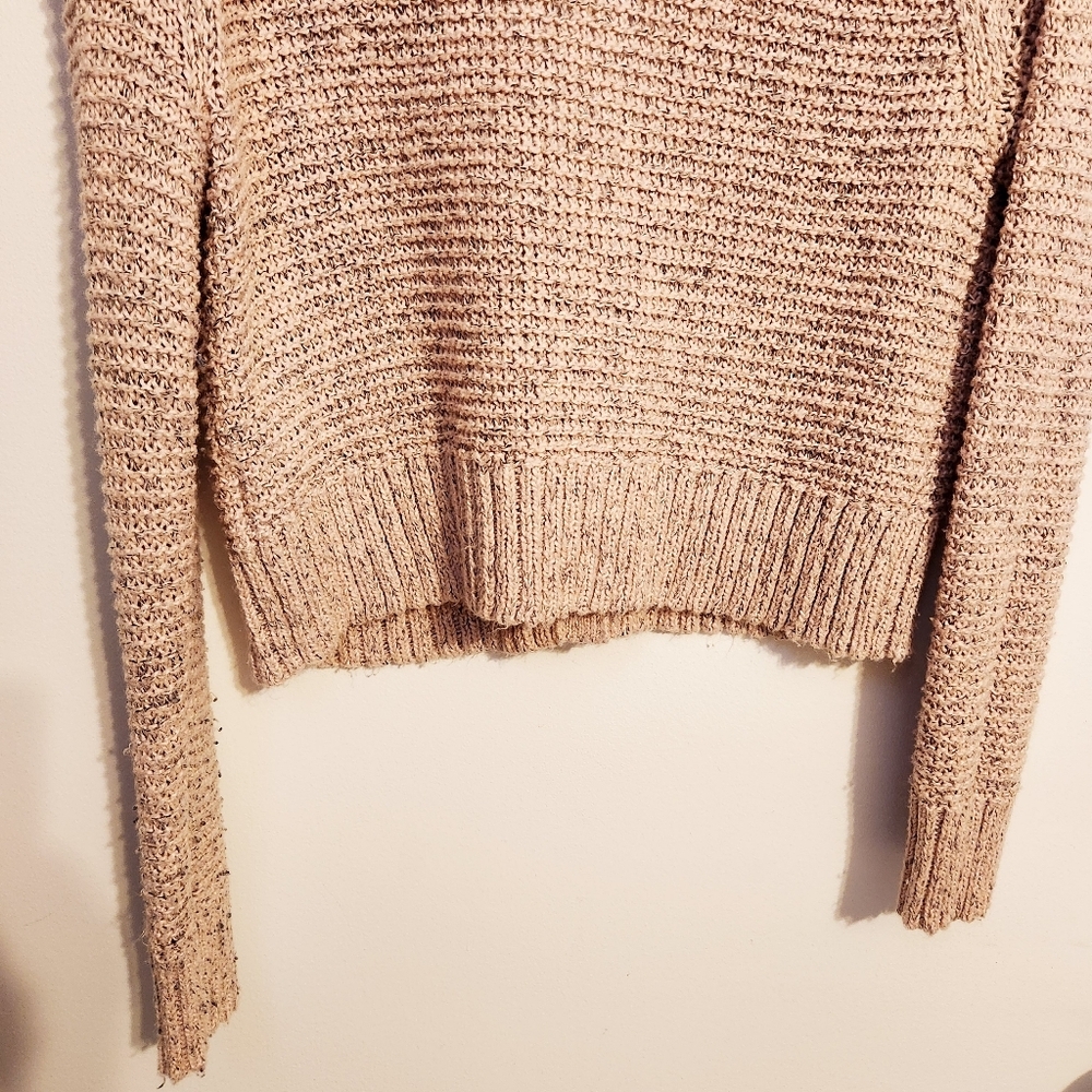 American Eagle | Women's Cropped Pink Cardigan Button-Down Sweater (Size Small) - Picture 10 of 14